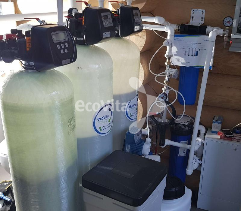 Система умягчения и обезжелезивания для частного дома в г. Красное село