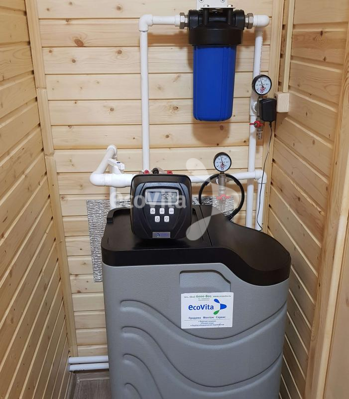 Система очистки и умягчения воды для коттеджа КП Фаворит