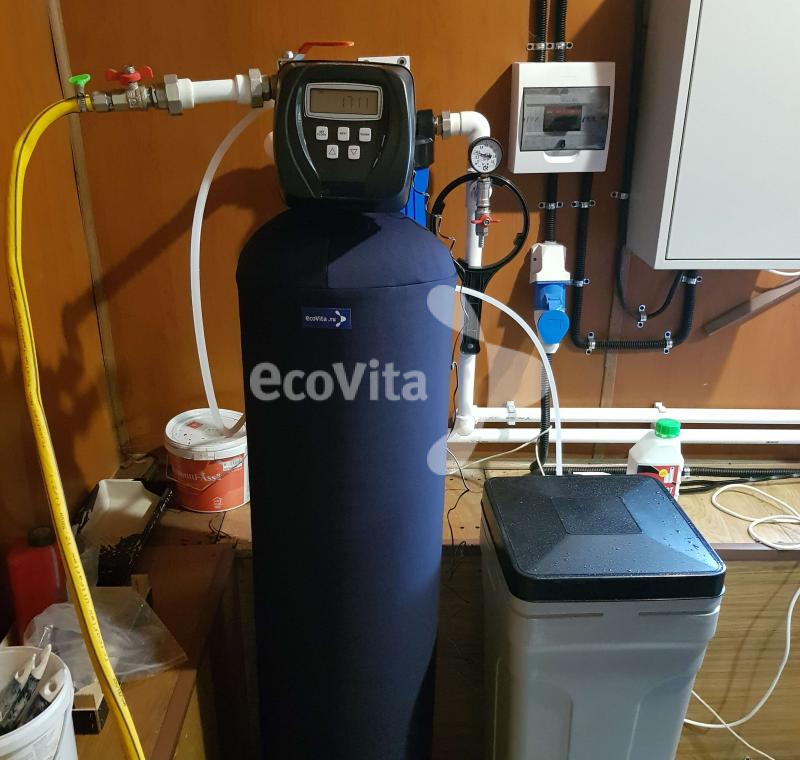 Система умягчения и обезжелезивания для частного дома в СНТ Ручьи