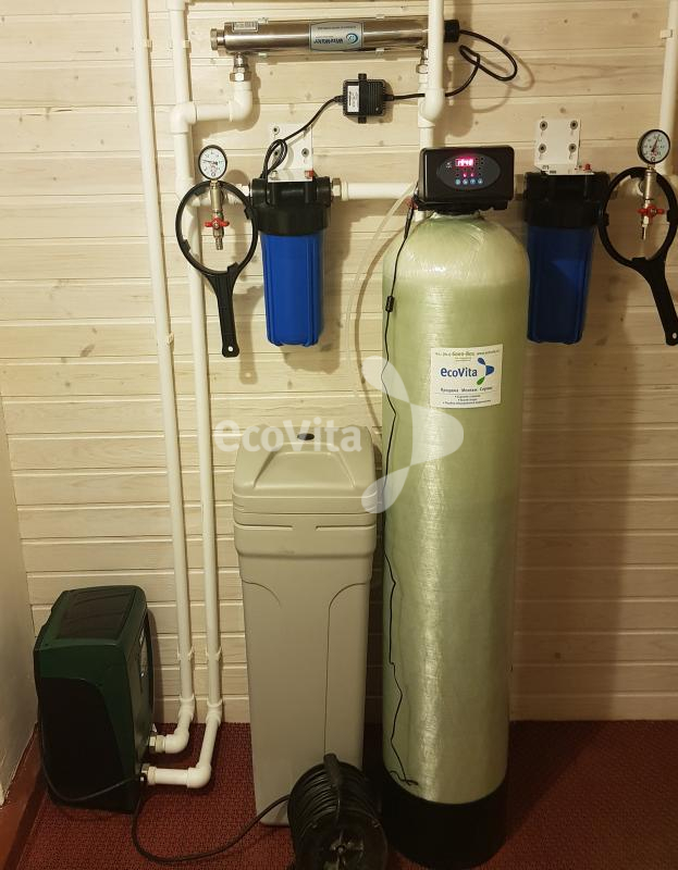 Система обезжелезивания и умягчения воды для загородного дома д. Турово