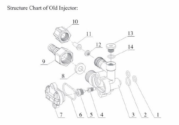 Взрыв-схема инжекционного клапана 6300