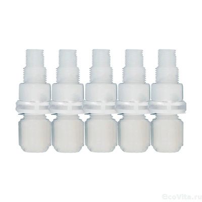 Seko комплект (5 шт.) клапанов впрыска под трубку 4х6 мм 1.5 бар PVDF FPM