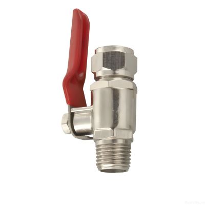 Кран шаровый 1/4рн x 3/8ц