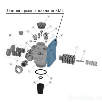 Клапс задняя крышка клапана КМ1 (аналог V3178)