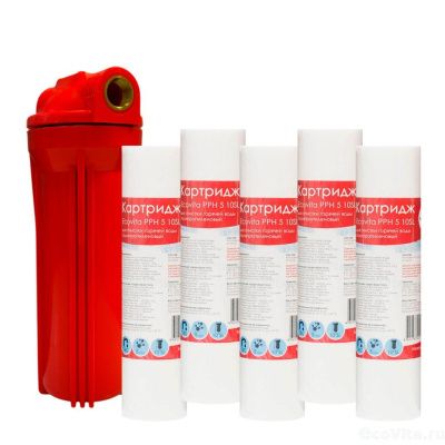 Ecovita 3/4" 10SL для горячей воды с 5 картриджами PPH 5 10SL