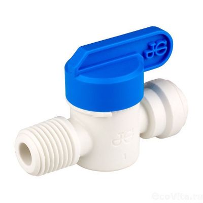 John Guest кран запорный прямой 3/8ц х 3/8нр