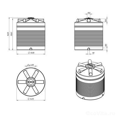 Емкость ЭВЛ 2000 л
