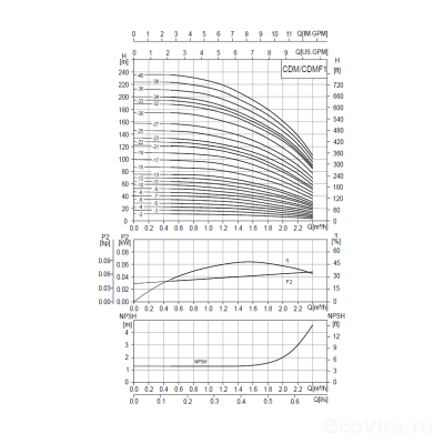 CNP CDMF 1-21 (фланец 220В)