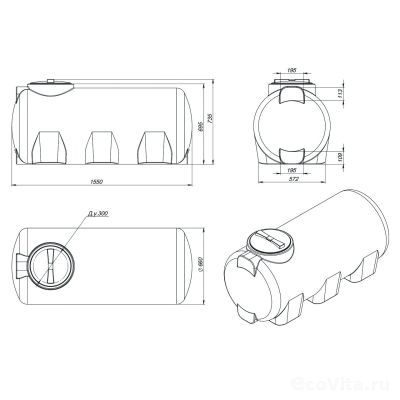 Емкость R H 500 л