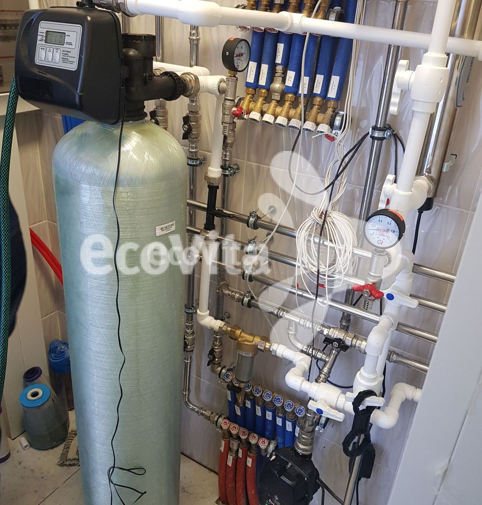 Система обезжелезивания воды для коттеджа д. Вартемяги