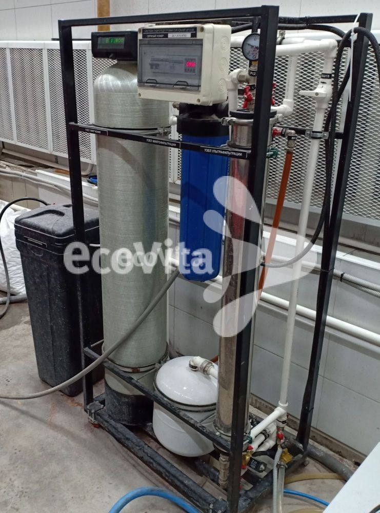 Система доочистки воды для станка гидроабразивной резки