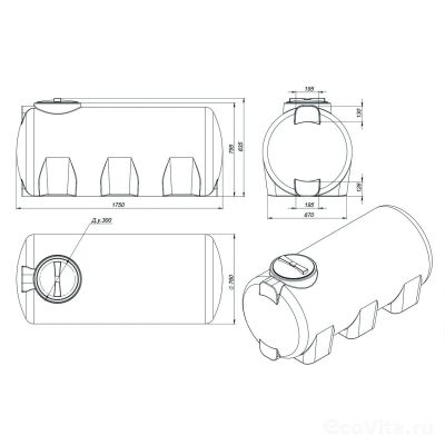 Емкость R H 750 л
