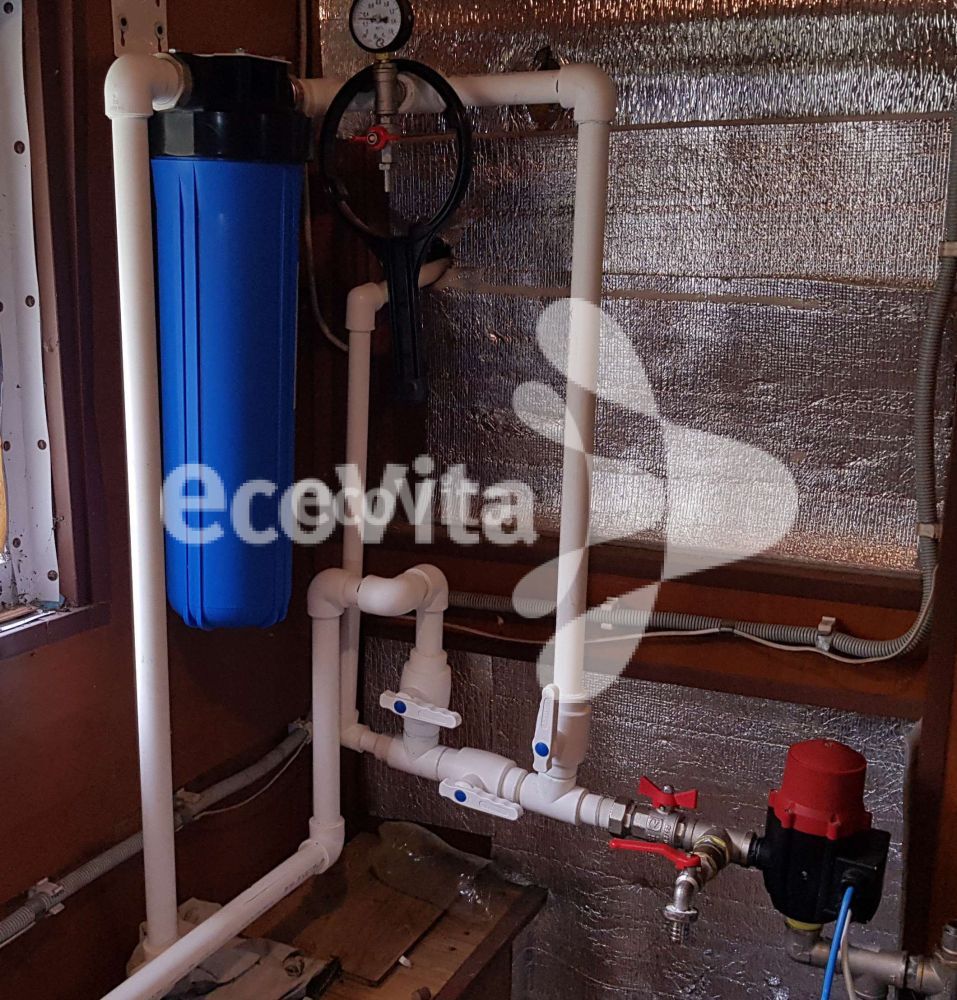 Система умягчения и обезжелезивания для частного дома в СНТ Ручьи