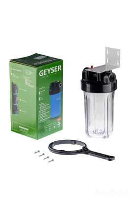 Комплект поставки прозрачного корпуса Гейзер 10BB