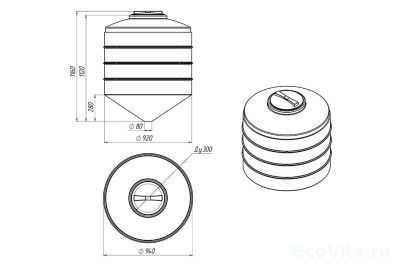 Емкость ФМ 500 л