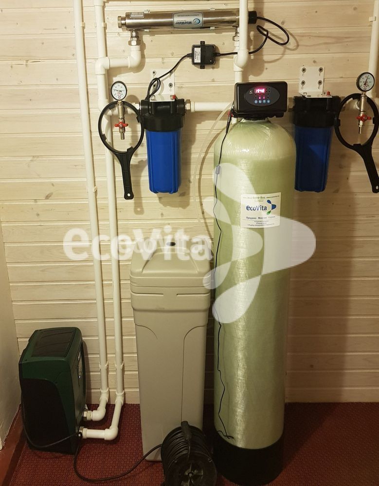 Система обезжелезивания и умягчения воды для загородного дома д. Турово