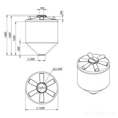 Емкость ФМ 1000 л